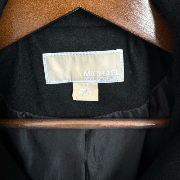 Michael Kors black zip wool coat XS - Picture 9 of 11